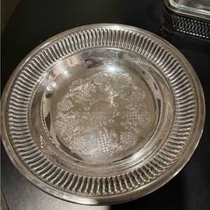 Gorham Silver Decorative Serving Bowl